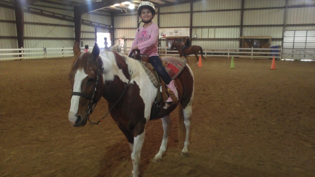 Madyson riding her horse Scooter. From Don Mack